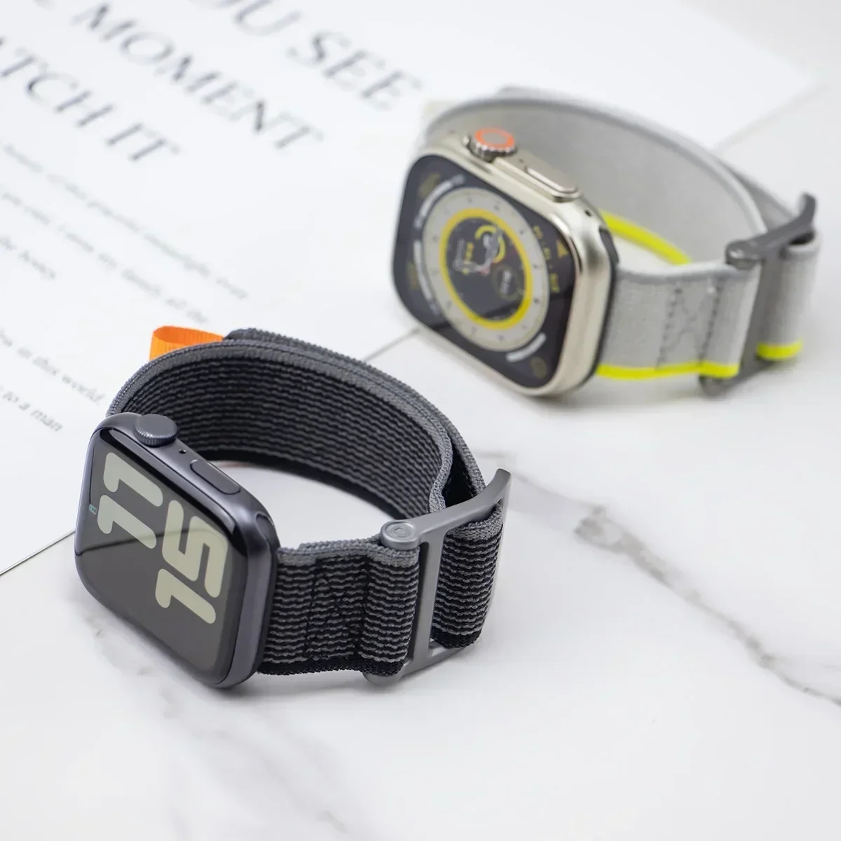 애플 워치용 나일론 루프 스트랩, 스포츠 원단 밴드, IWatch 시리즈 8, 7, 6 Se, 5, 4, 38, 42mm, 울트라 45mm, 41mm, 44mm, 40mm