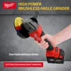 Milwaukee Brushless Angle Grinder 100/125mm High Power Cutting Electric All-purpose Cordless 18V Lithium Battery Power Tools 4