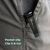 Metal Keys Fob with Clip Holds 2-6 Keys Bag Multi-function Modern Key Case Holder for Keys Less Than 6.2cm with Screwdriver 4