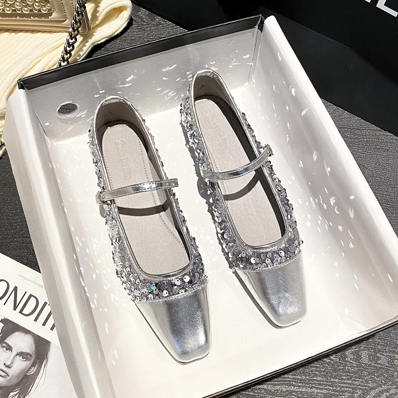 

Туфли женские универсальные с квадратным носком, повседневная обувь с закрытым носком, без каблука, кружевная однотонная обувь для отдыха, большие размеры