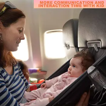 Lettino per aereo per bambino Sedile per aereo portatile Prolunga per poggiapiedi Comfort traspirante Amaca per poggiapiedi da viaggio traspirante