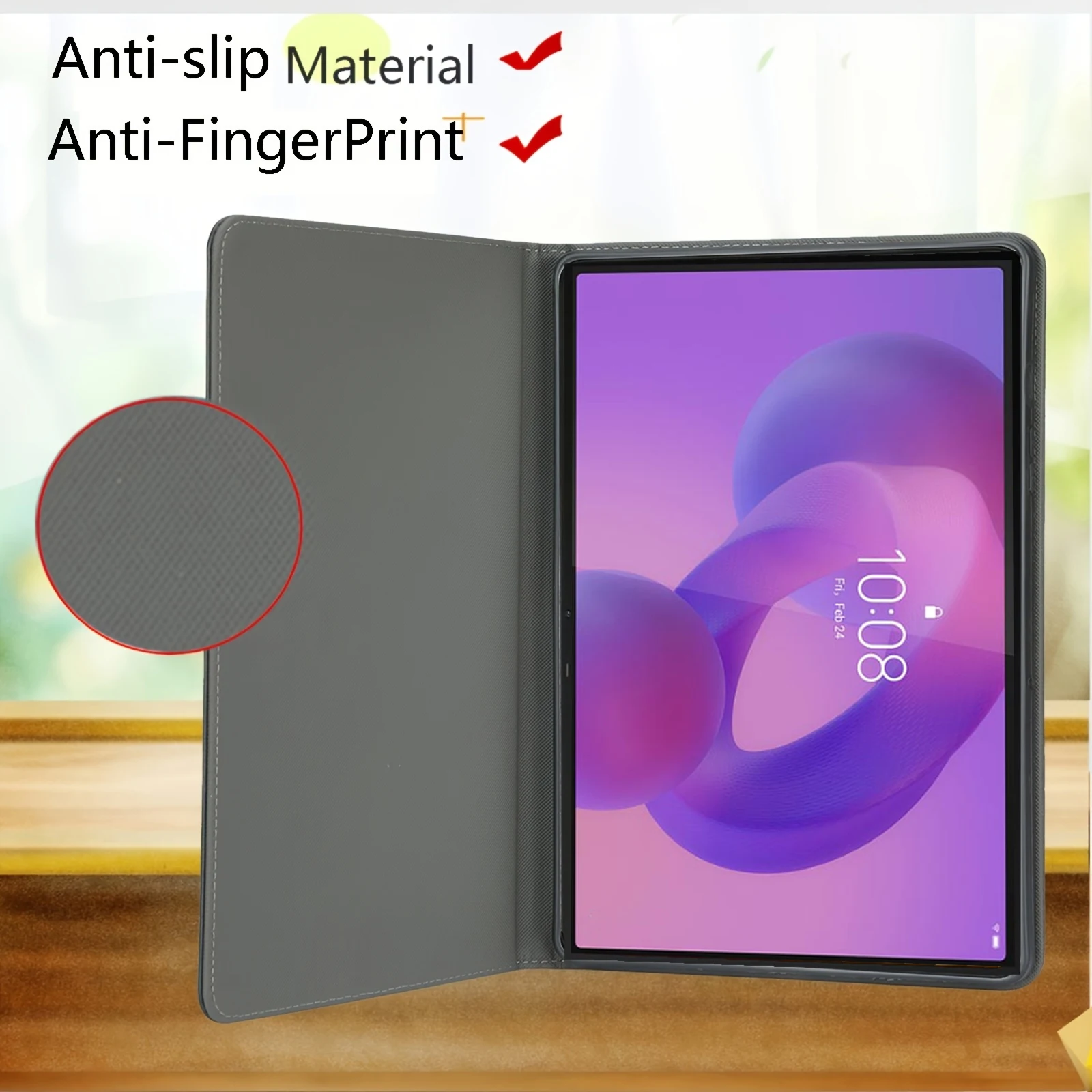 Premium Shockproof Tablet Case with Kickstand and PU Leather Exterior
