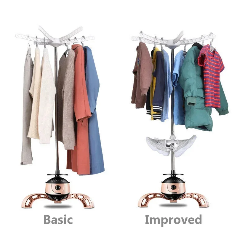 220V 900W Portable Electric Clothes Dryer Portable Travel Mini Shoes Dryer Machine Dryer For Apartments Electric Clothes Drying 6