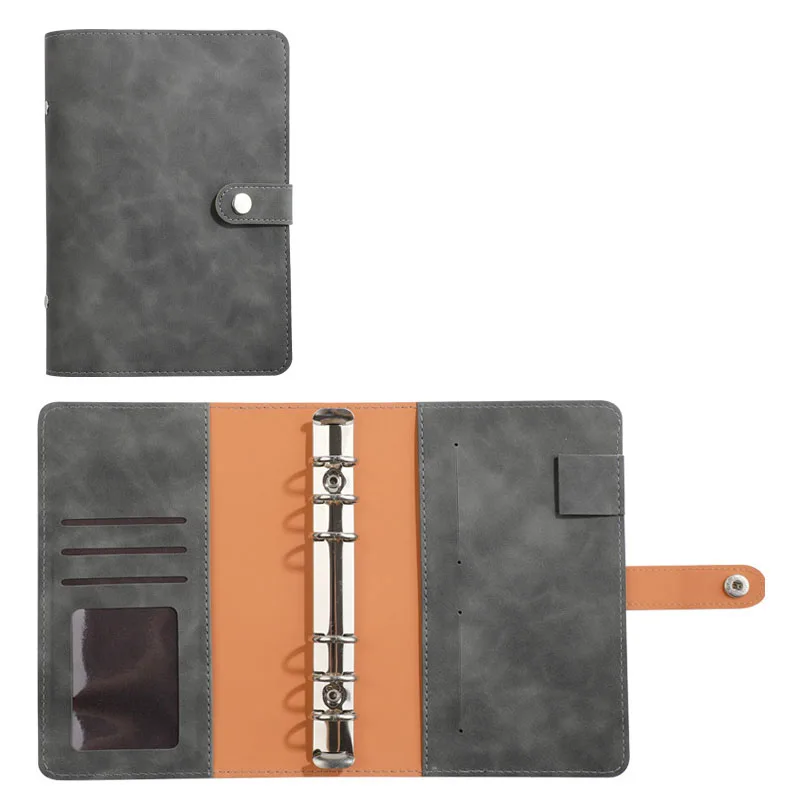Deluxe PU Leather Budget Planner Binder with Cash Envelopes and Storage Pockets