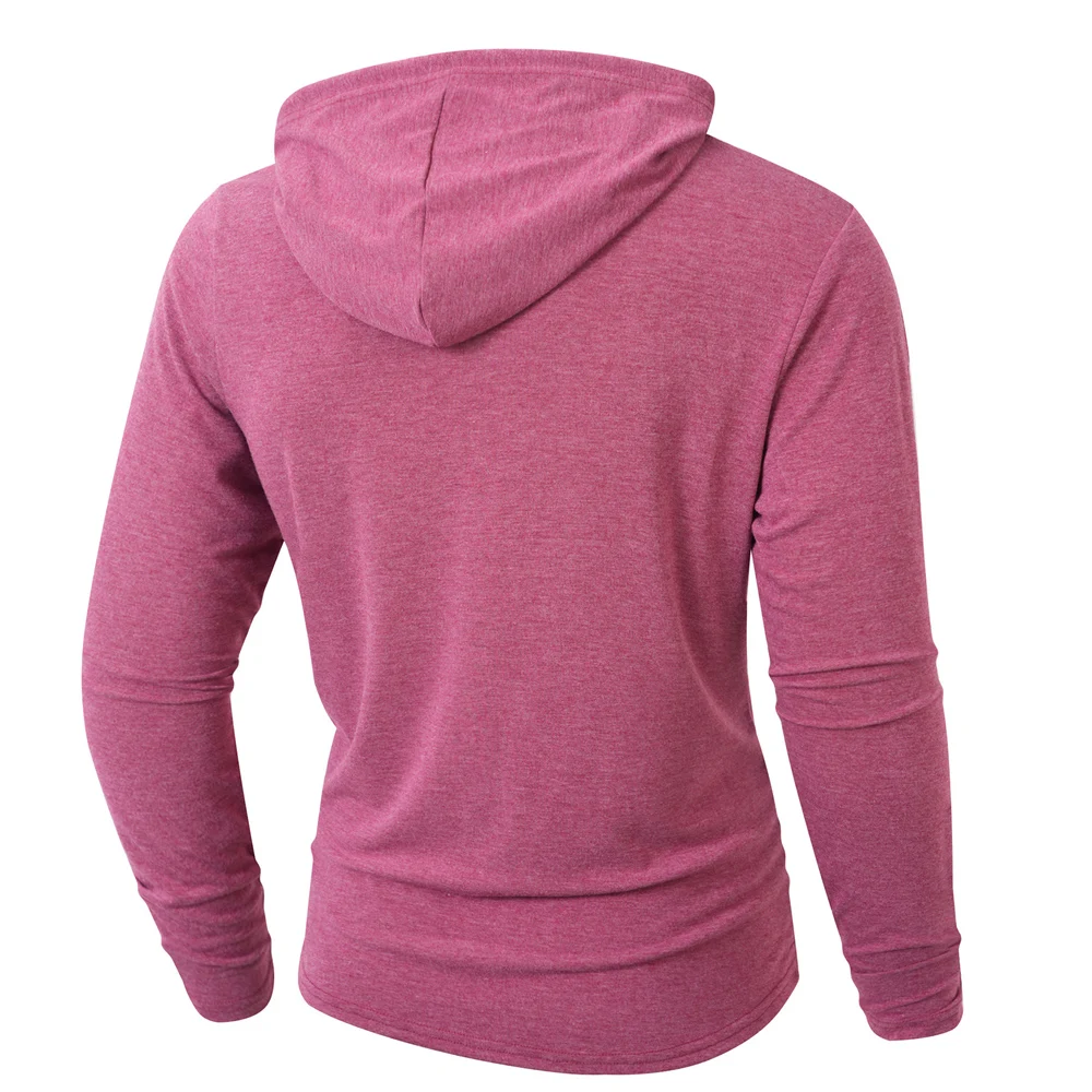 Autumn Mens Hooded Sweatshirt Long Sleeve Pullover