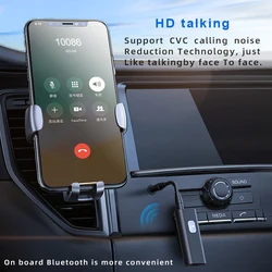 Bluetooth 5.0 Receiver Adapter Wireless Audio Adapter 3.5mm AV/AUX Jack For Car PC Headphone Reciever Handsfree Support TF Card
