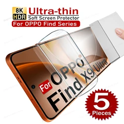 5 - Pack Slim Soft HD Hydrogel Screen Protector Films for OPPO Find X3 Neo (5pcs Hydrogel Film)