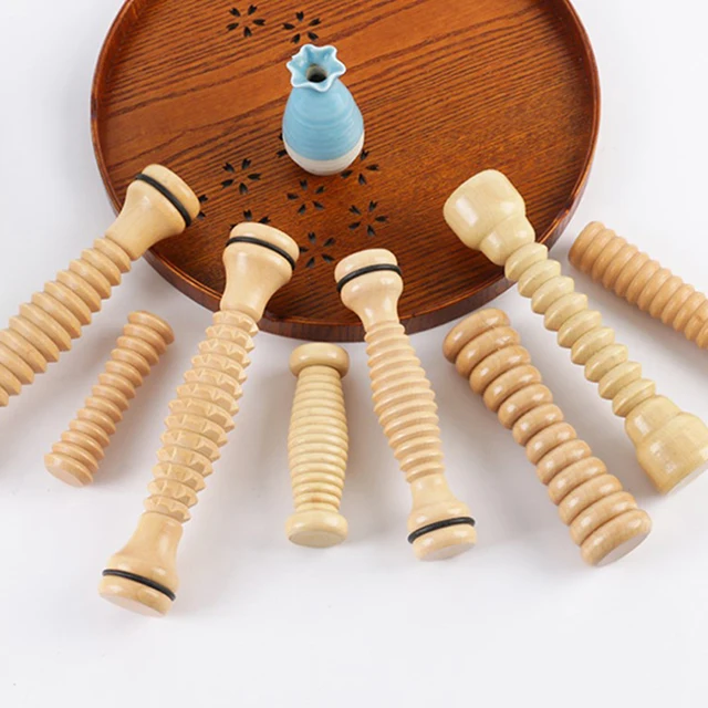 Wood Foot Massage Roller for Stress Relief and Foot Health