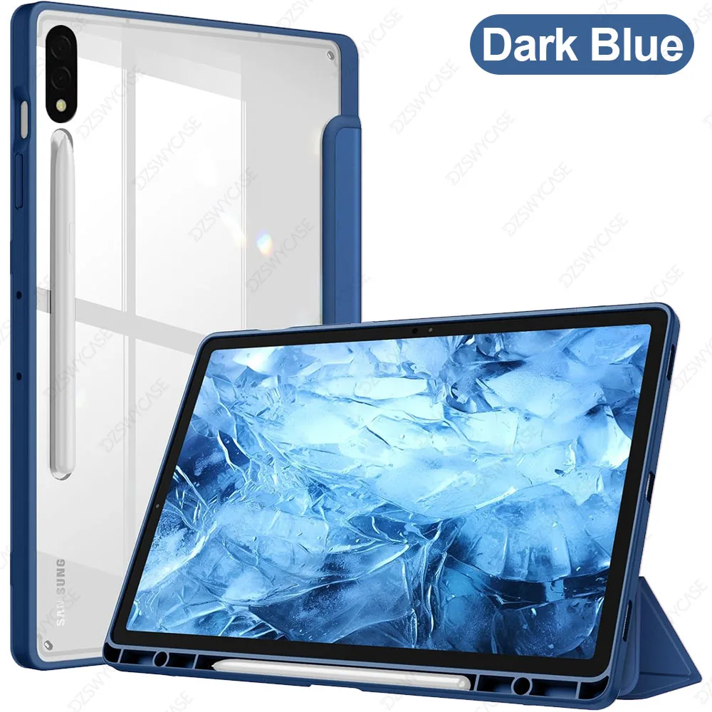 Shockproof Transparent Hard Shell Tablet Case - Protective Cover