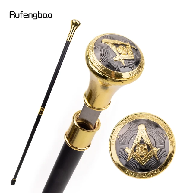 Golden Freemasonry Freemasons Vg Totem Relief Walking Stick With 26cm  Hidden Sword Self Defense Fashion Cane Sword Crosier 93cm - Fashionable  Canes - AliExpress