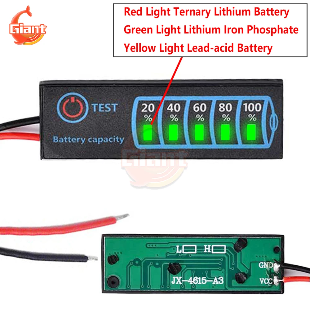 DC 5-30V Battery Level Indicator Ternary Lithium Battery Lithium Iron Phosphate Lead-Acid Capacity Display Tester Meter battery tester voltage gauge lithium battery tester