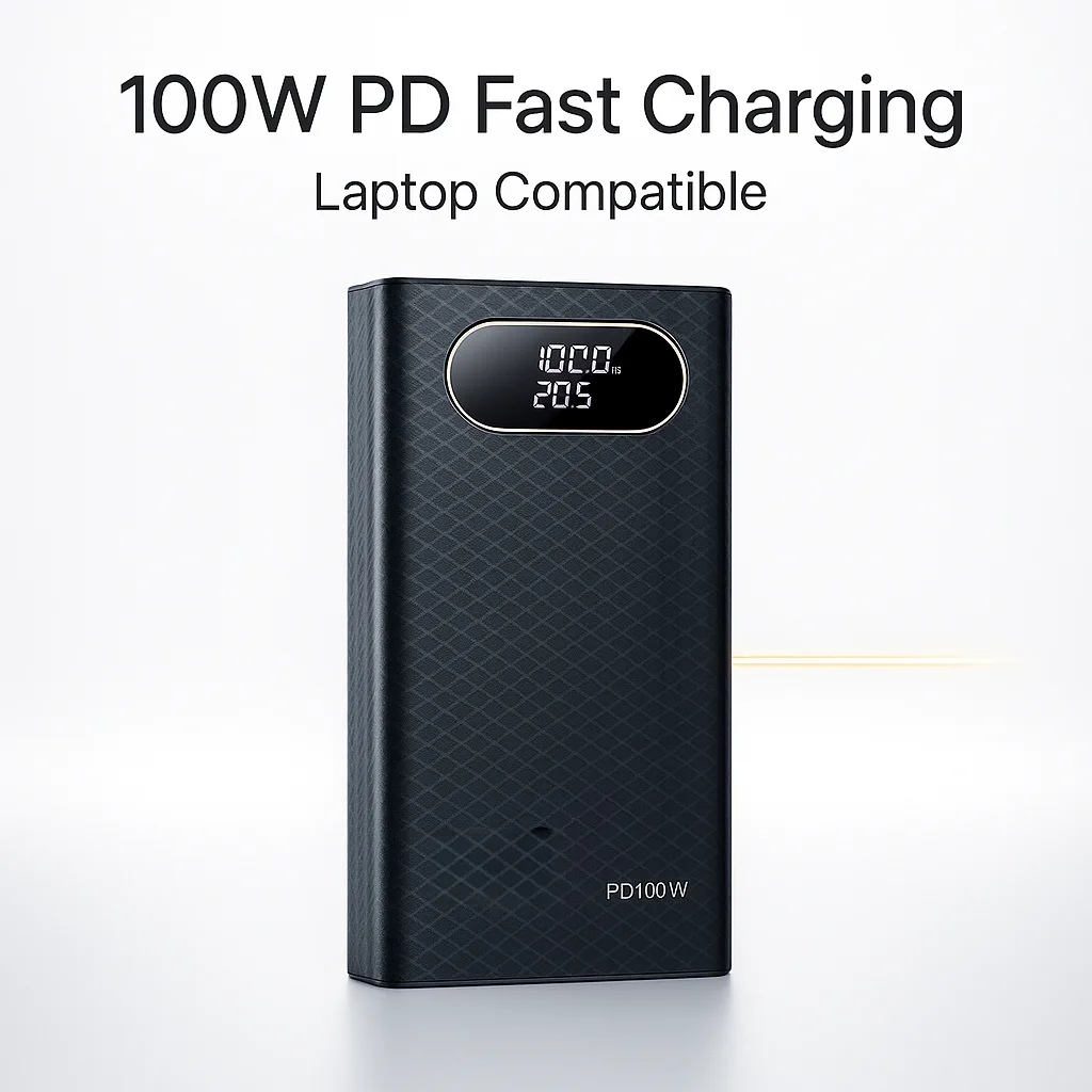 겨울용 PD100W 고속 충전 파워뱅크 케이스 6×21700 배터리용 DIY 고용량 케이스 노트북 휴대폰 충전기 하우징