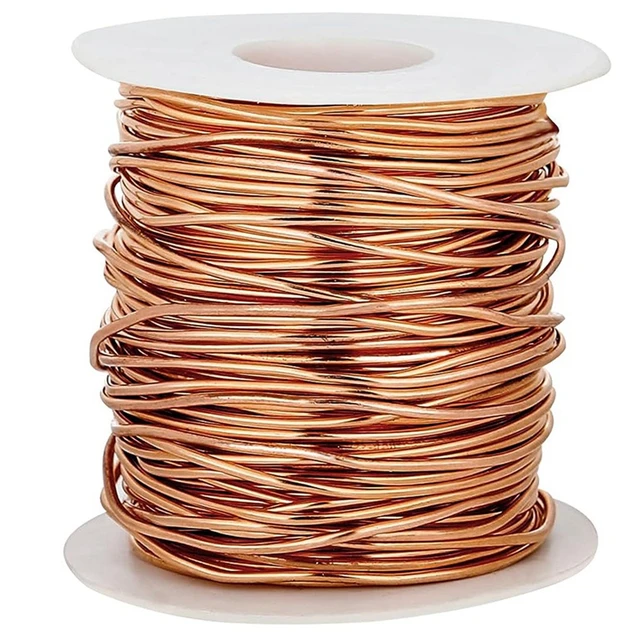 99.9% Dead Soft Copper Wire, 18 Gauge/ 1 Mm Diameter, 213 Feet/ 65