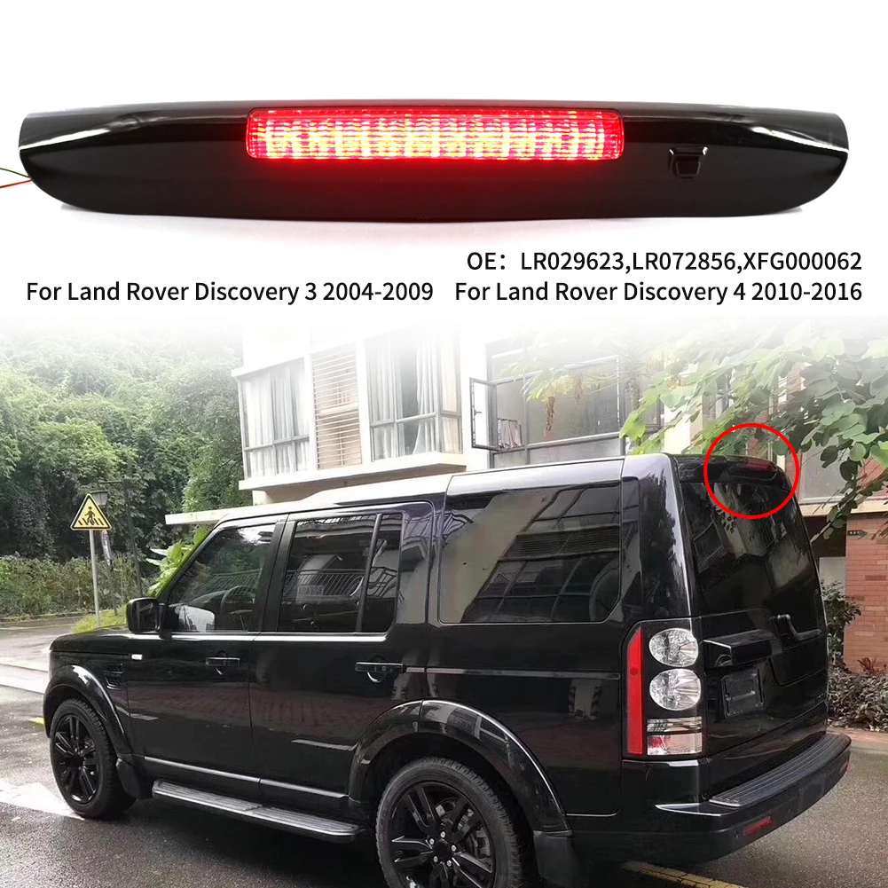 

1Pc Car High Light 3rd Brake Stop Lamp Third Black ABS For Discovery LR3 LR4 2005 - 2016 LR029623 LR072856 XFG000062