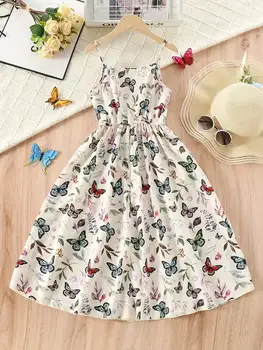 Girls Butterfly Summer Dress 1