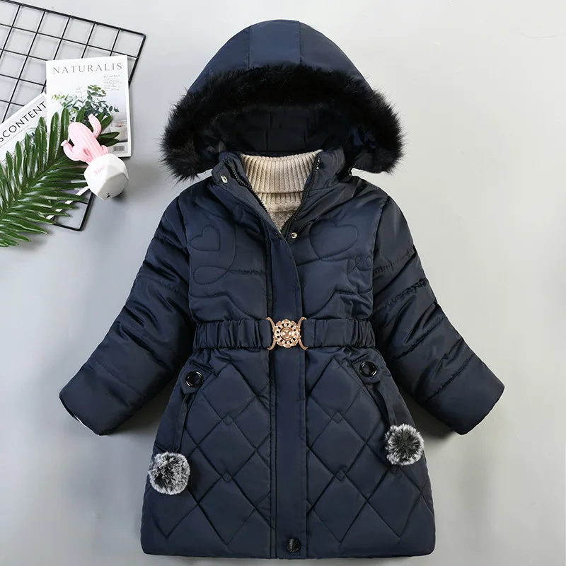 

Children Cotton Jacket Thickened Boy Jacket Girl Winter Coat Children Jackets Boy Down Jacket Long Padding ملابس اطفال اولاد 롱패딩