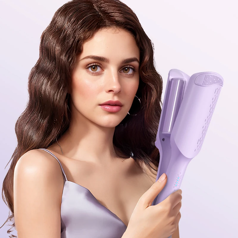 32MM Hair Curling Iron Deep Wave Hair Curler 4 Temperature Adjustable Fast Heating Crimping Iron Styler Wand for All Style