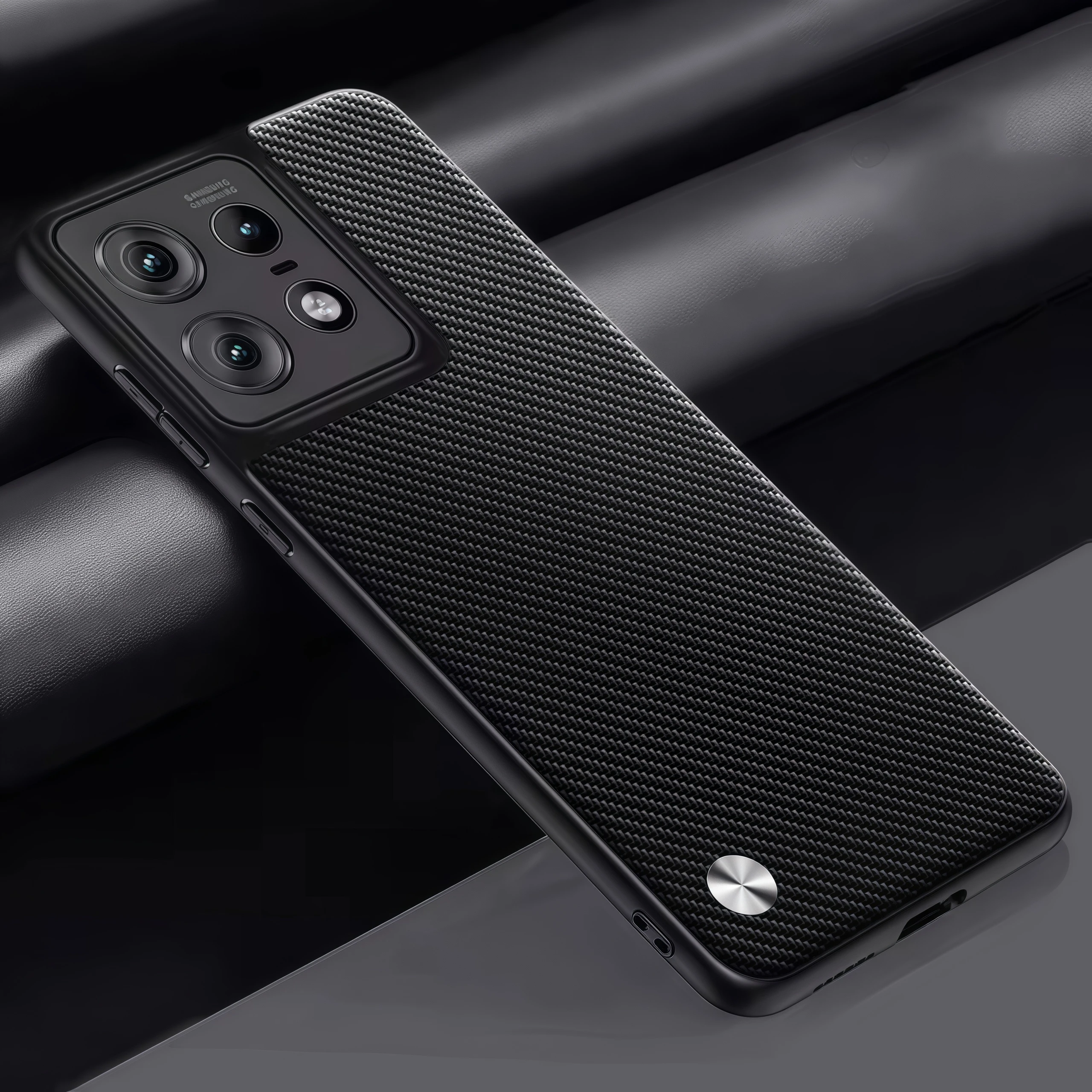 Premium PU Leather Silicone Phone Case - Luxury Back Cover Design