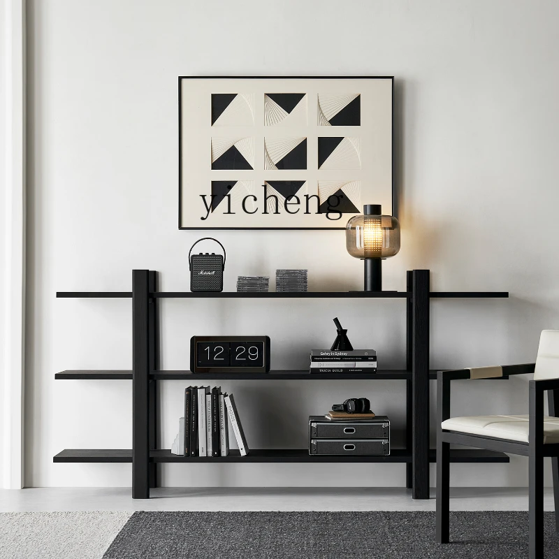 

Xl Bookshelf North American Oak Living Room Art Simple Floor Solid Wood Shelf