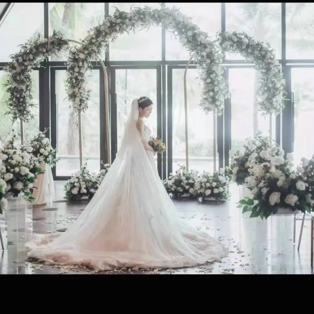 

3 шт. уличный газон Свадебные реквизиты Добро пожаловать фоны рамка цветок ткань свод День Рождения Вечеринка дома перегородка декорация фон