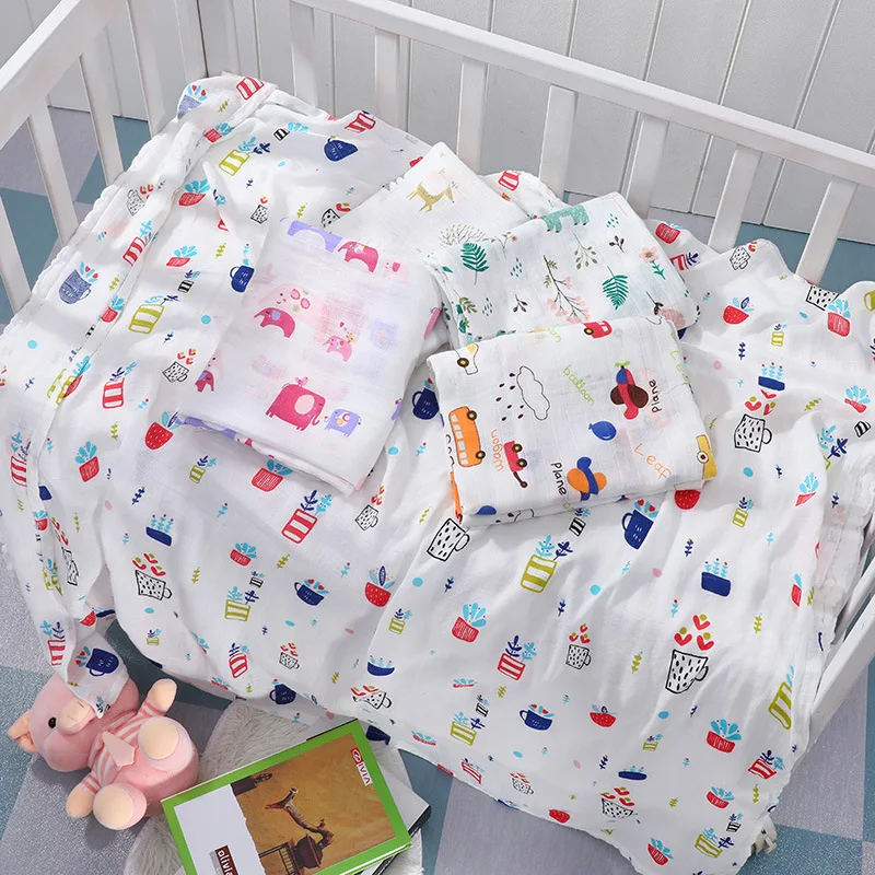 Cotton Gauze Muslin Baby Blanket Super Soft Newborn Swaddle Wrap Quick Dry Boy Girl Kids Bath Towel Baby Stroller Blanket Cover cotton muslin blanket swaddle blanket cotton swaddle cotton gauze blanket