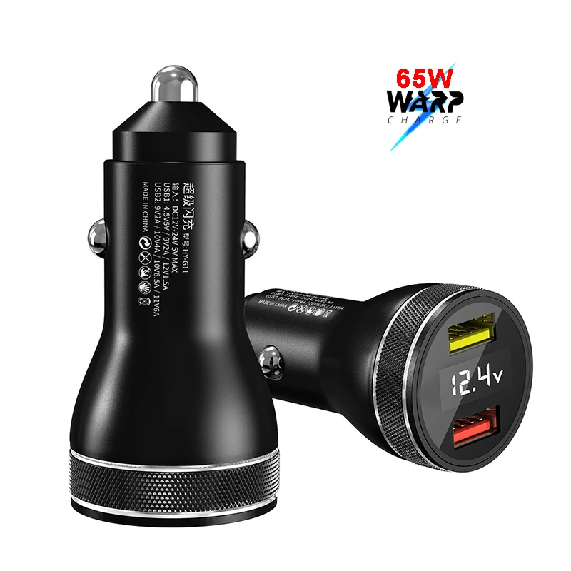 usb quick charge 65W OnePlus 9 Pro Warp Car Charger for OnePlus 9R 8T 8 Pro 7T Pro 7 6T 5T 30W Warp /20W Dash Fast Charger 2 Ports Qucik Charger mobile phone chargers