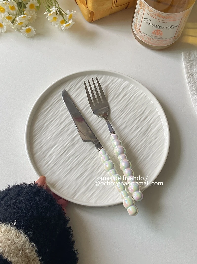 INS Wind Plate Ceramic Premium Steak Dining Plate Dessert Western Food Special Look Breakfast Salad Pasta Household Items