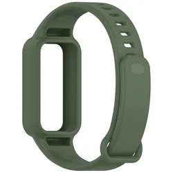 Enhanced Protective Strap Case for Smart Fitness Bands - Universal Watchband Cover and Accessories (Retro green)