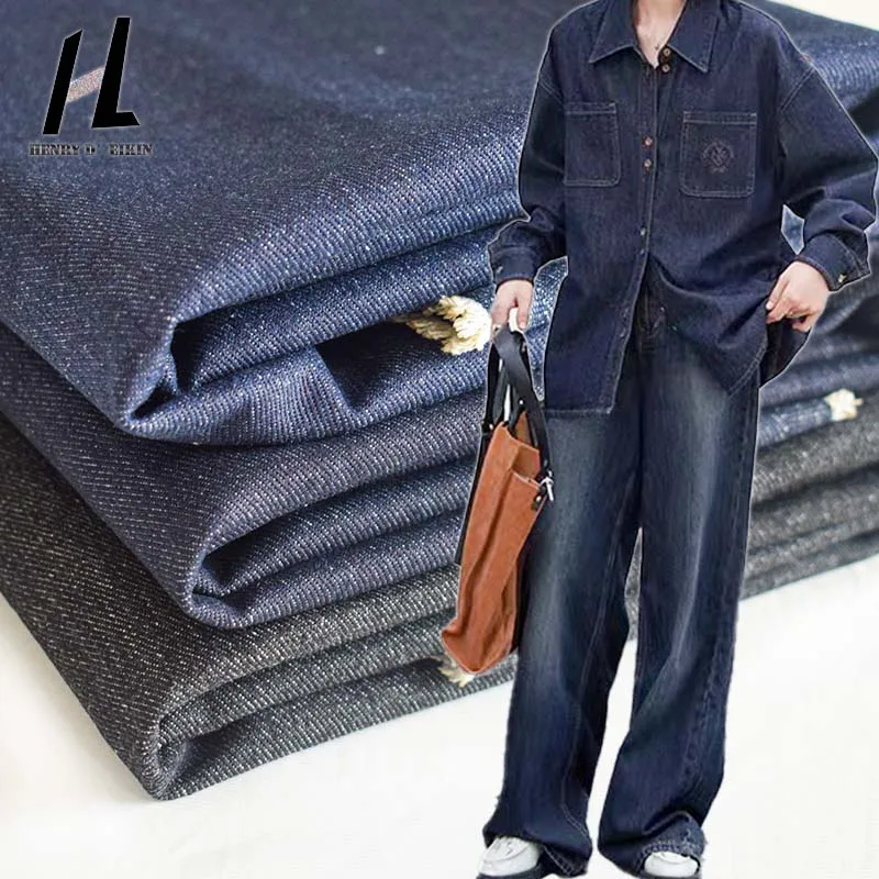 Denim Fabric Manufacturers Cotton Polyester Twill Denim Cloth Sewing Dress Jean Hat Selvedge Fabric