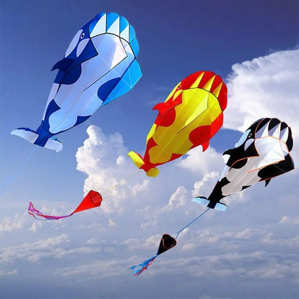 

3d Cartoon Whale Kite Simulated Animal Kites Single With Accessories Line String Kitesurf Toys Outdoor Sports T0y7