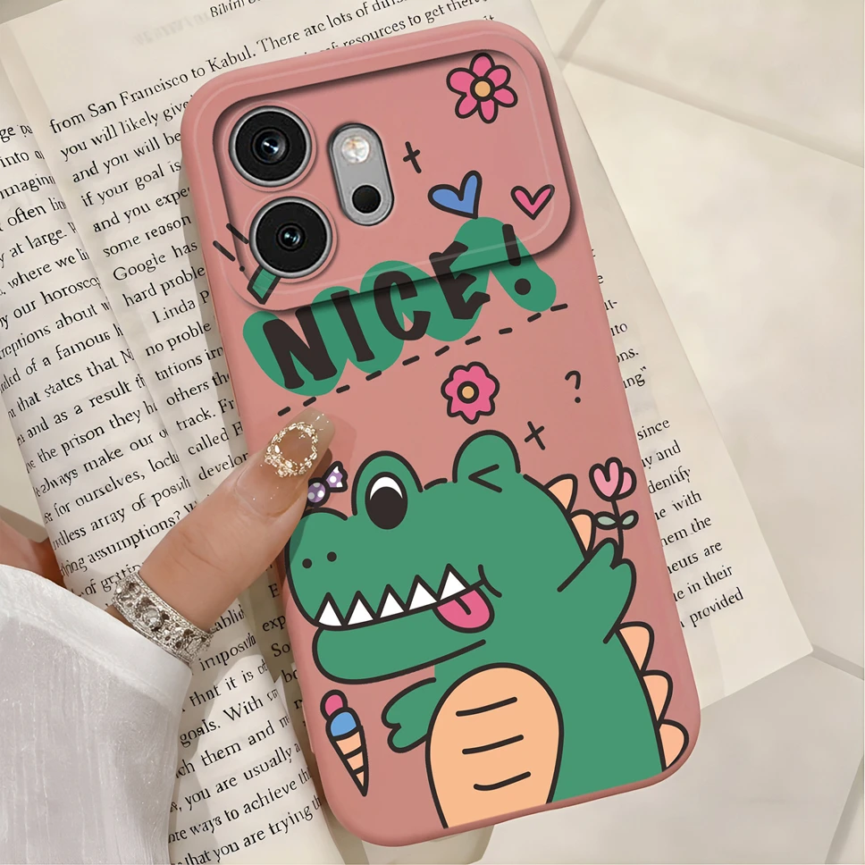 Multicolor Hearts Print Liquid Silicone Soft Shockproof Protective Phone Case