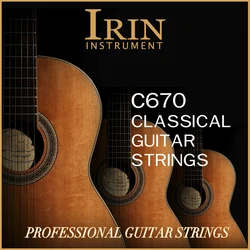 IRIN Set of 6 Nylon Guitar Strings - Classic Guitar Instrument Accessories (1 Set C670)