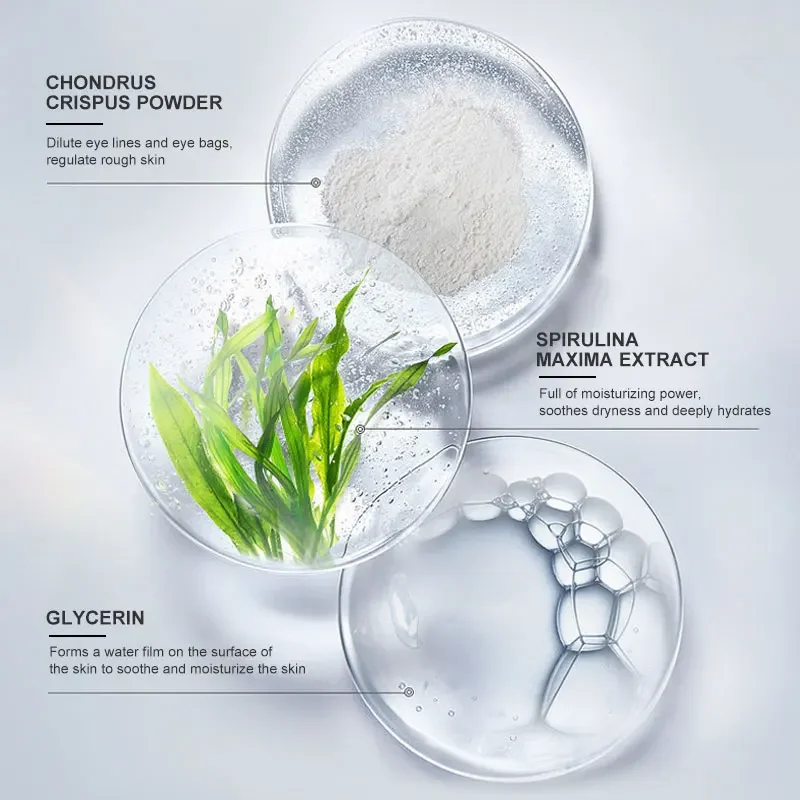 Seaweed Firming Eye Mask Anti-Wrinkle Eye Patches Fade Fine Lines Remove Dark Circle Bags Anti-Puffiness Moisturizing Skin Care
