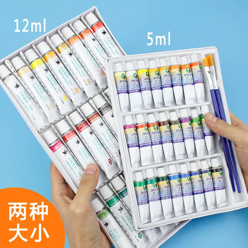 Professional Brand Oil Paint 5 ML 12 Colors Set Canvas Pigment Art Supplies Acrylic Paints Each Tube Drawing