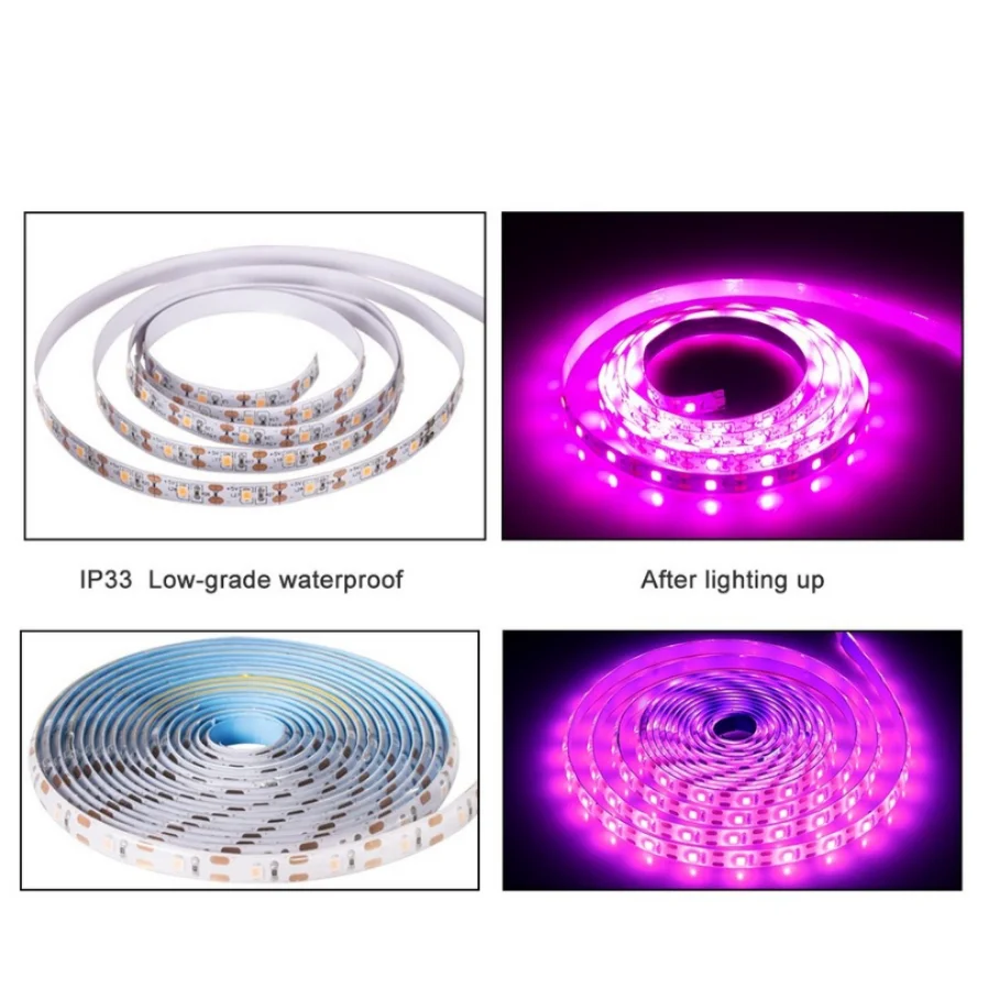 LED Grow Light DC 5V USB LED Full Spectrum 1-5m Plant Light Grow LED Strip For Vegetable Flower Seedling