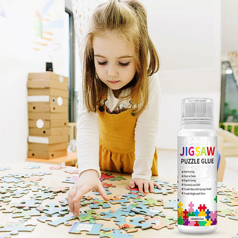 25ML/60ML Puzzle Glue With Scraper Safety Transparent Tasteless Diamond Drawing DIY Handcraft Puzzle Fix Brighten Special Glue diamond painting accessories diamond painting sealer