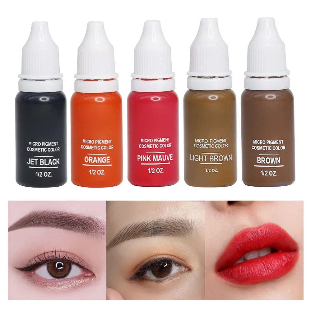 Tattoo Pigments Professional Body Art Inks For Lips Eyebrows Eyeliners Permanent Makeup Tattoo Supplies Microblading Colorant