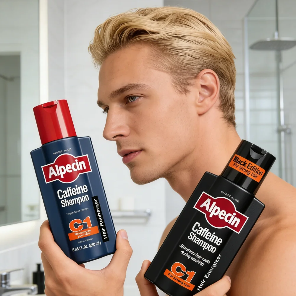 Shampoo alla Caffeina Alpecin C1 Tedesco, Anti-Caduta, Controllo Oleosità, Rimozione Forfora, Pulizia Profonda dei Follicoli, Riparazione dei Capelli - immagine 6