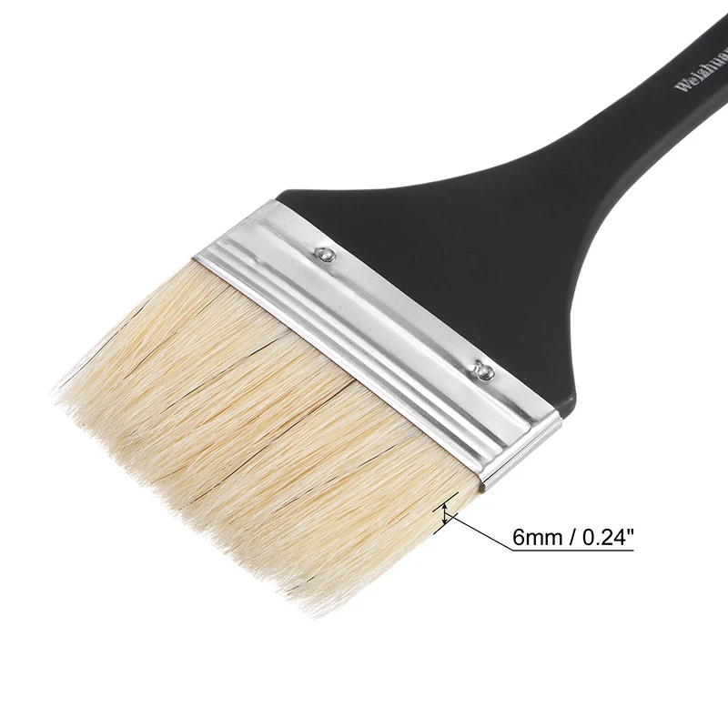 Paint Brushes Natural Bristle Small Paint Brush with Wood Handle for Stains Wall Door Cabinets Furniture