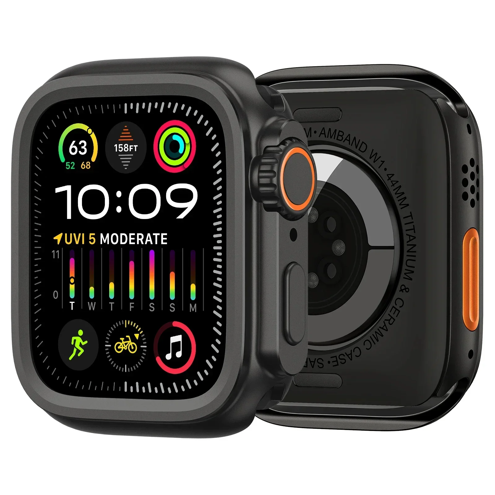 Zinc Alloy Protective Shell for Apple Watch - Premium Design Cover