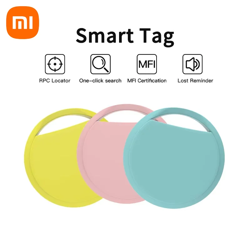 GPS Tracker Bluetooth Tracker Xiaomi Smart Tag for IOS Apple find my apple with Anti Lost Item Locator for Luggage Suitcase Key Finder Bluetooth Tracker GPS