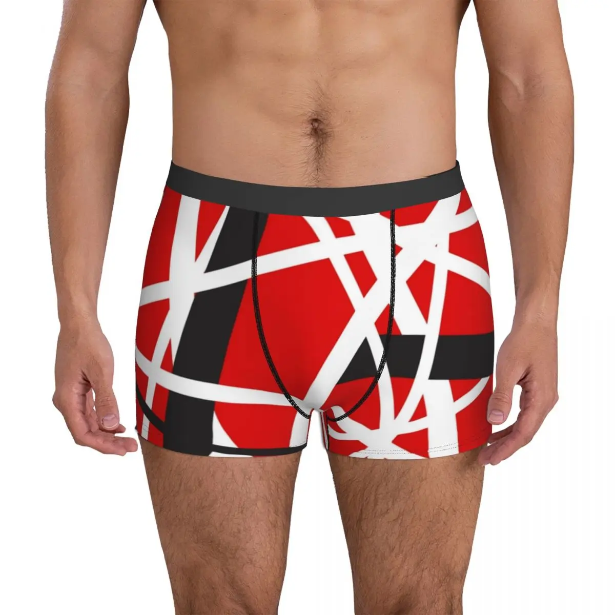 

Van Halen Underwear EVH 5150 STRIPES 3D Pouch High Quality Trunk Design Boxer Brief Breathable Man Underpants Big Size 2XL