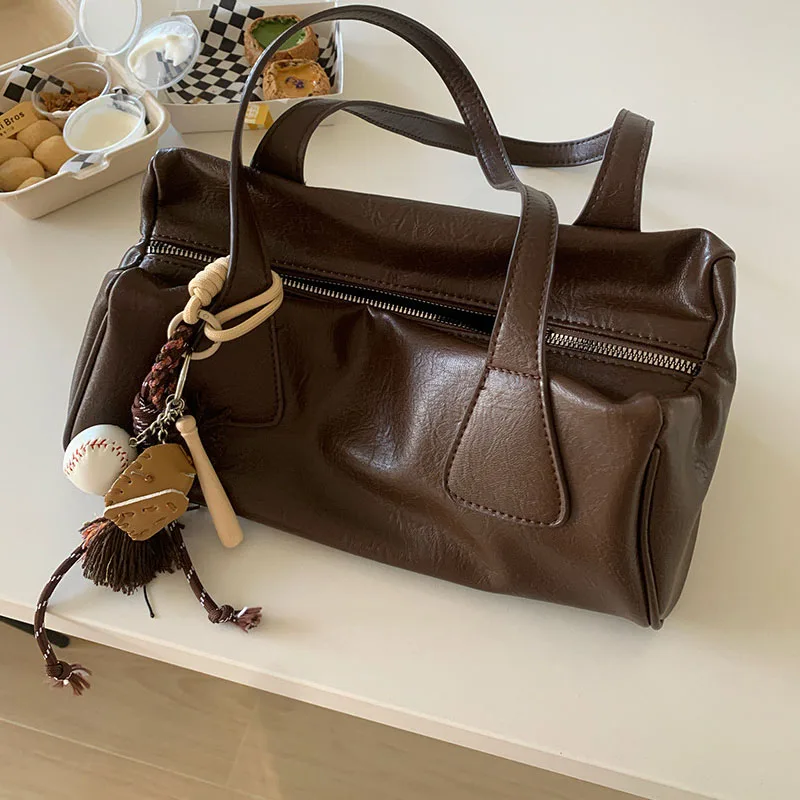 Korean Instagram Retro Underarm Stick Bag Women'S Large Capacity Commuter Bag Pillow Bag Casual Handheld Shoulder Bag