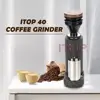 ITOP Electric Coffee Grinder 40MM Titanium Burr Metal Bean Hopper 75g Elegant Samll Coffee Grinder Machine New Arrival 2022 1