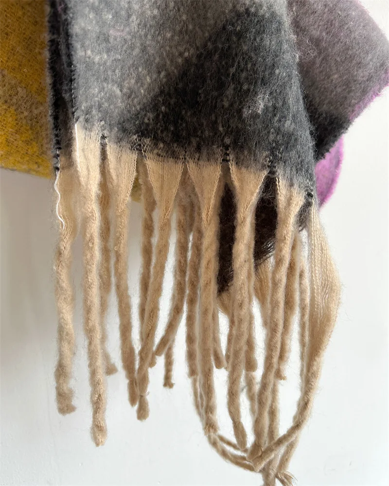 Neue Kaschmir Schal Schal Thicked Warme Decke Lange Quasten Weiche Tücher Neck Wraps Pashmina Schals Damen Luxus Schal – Detail 38