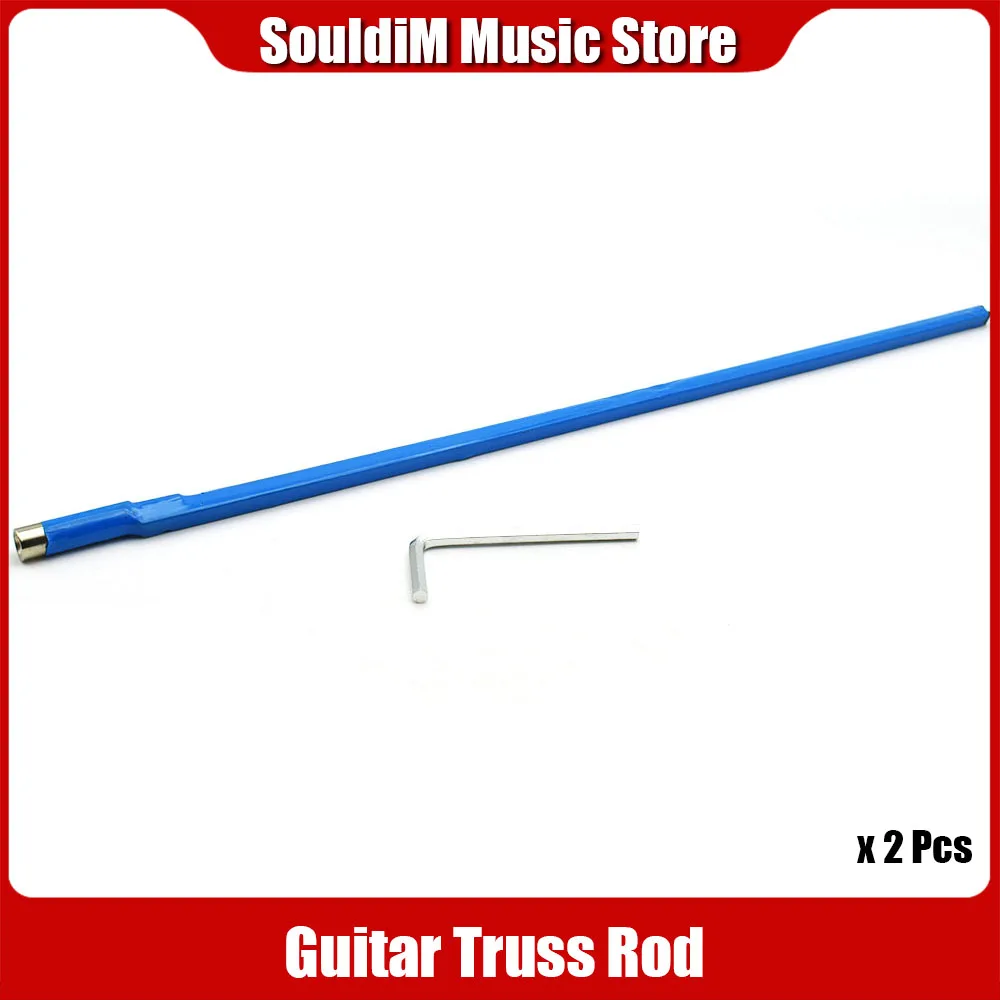 Two Way Steel Truss Rod Trussrod with Allen Wrench For Electric Acoustic Guitar 330/380/420/440MM 2pcs