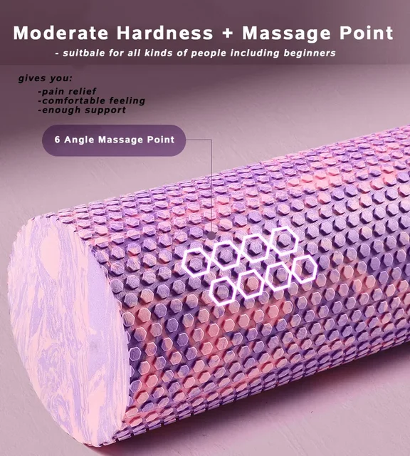 Quality 15*45cm Yoga Column Yoga Block Pilates EVA Foam Roller Massage Roller Muscle Tissue Fitness Gym Yoga Pilates Sports 2