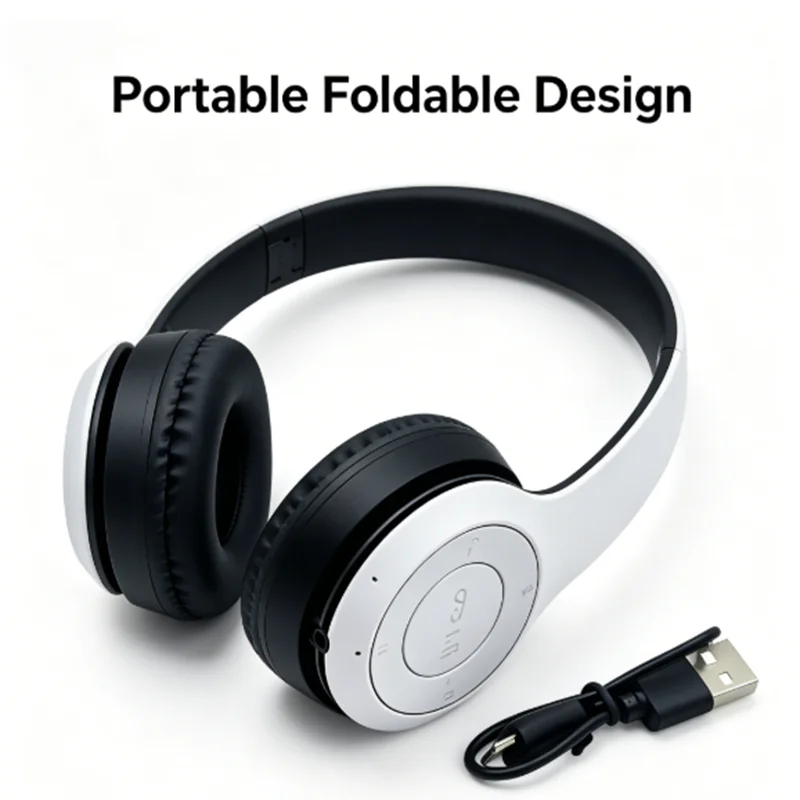 Wireless Bluetooth 5.0 Over Ear Headphones, Effective Noise Isolation Stereo Headset, Adjustable Head Beam And Soft_voghion.com