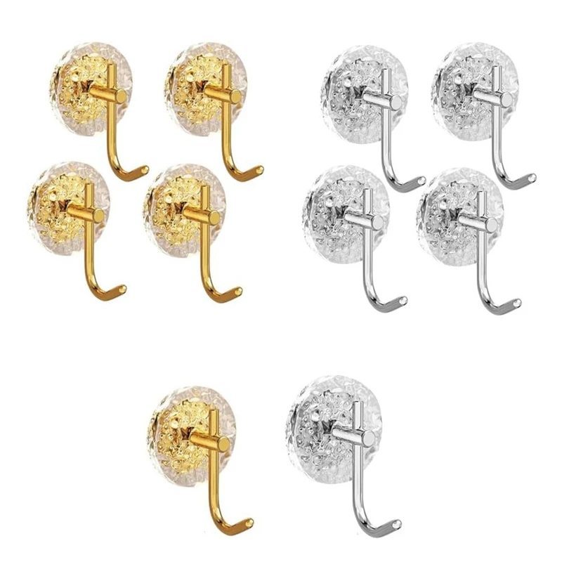 

Wall Hooks, Punch-Free Adhesive Hooks For Hanging Coat, Hat, Towel, Robe, Scarf, Purse, Keys, Lamp, Wall Decor