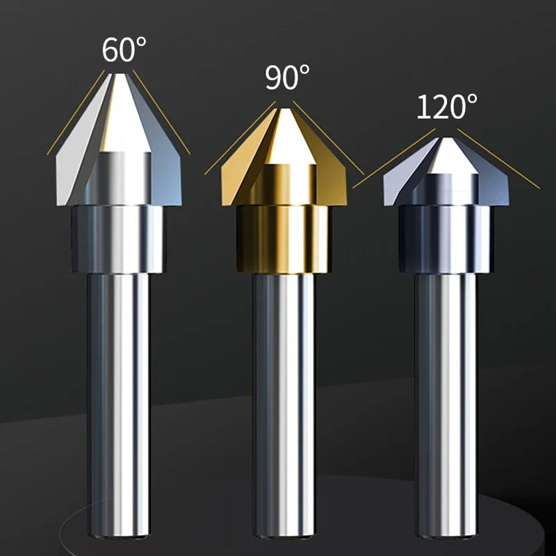 RUILITENGM35 Hss Chamfering Cutter 90 Degrees Chamfer Router Bit Deburring Tool 60 Degrees For Stainless Steel Wood 120